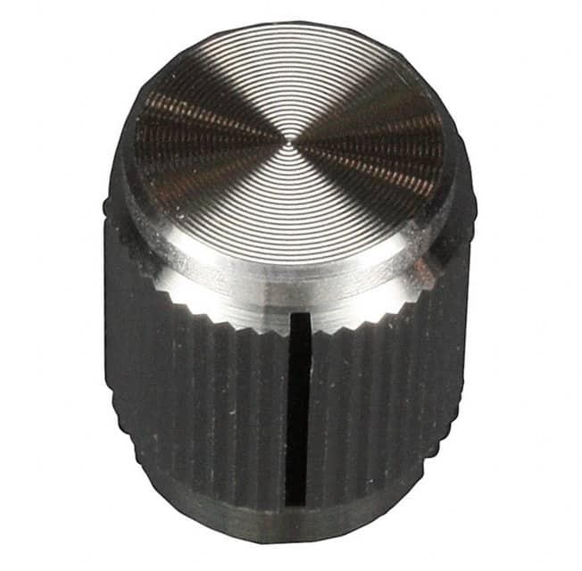 KN500A1/8 KNOB KNURLED 0.126" METAL