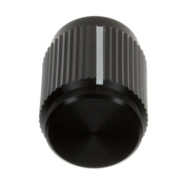 KN500B1/4 KNOB KNURLED 0.250" METAL