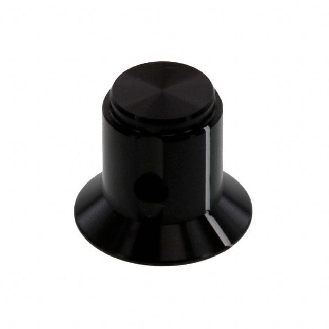 KS500B18 KNOB SMOOTH W/SKIRT 0.125" METAL