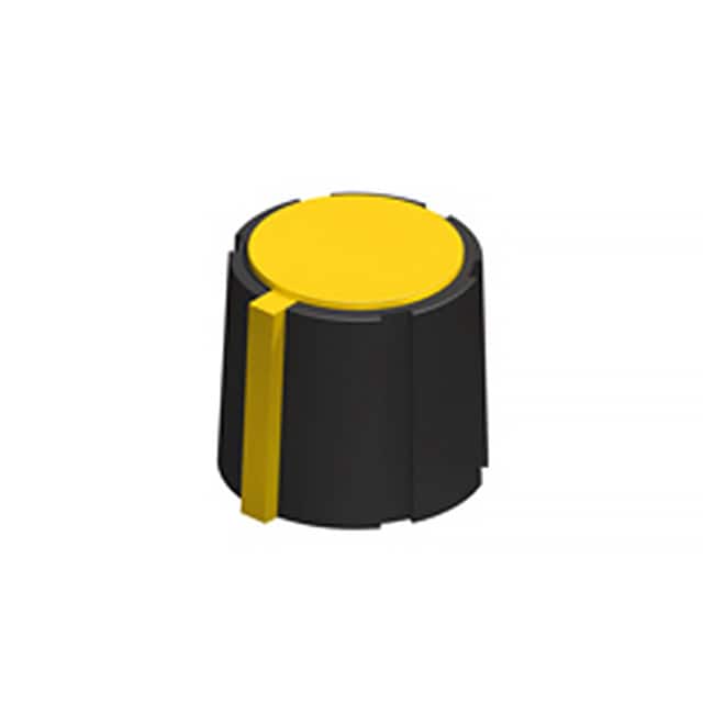 8570 KNOB SERRATED 0.253" POLYPRO