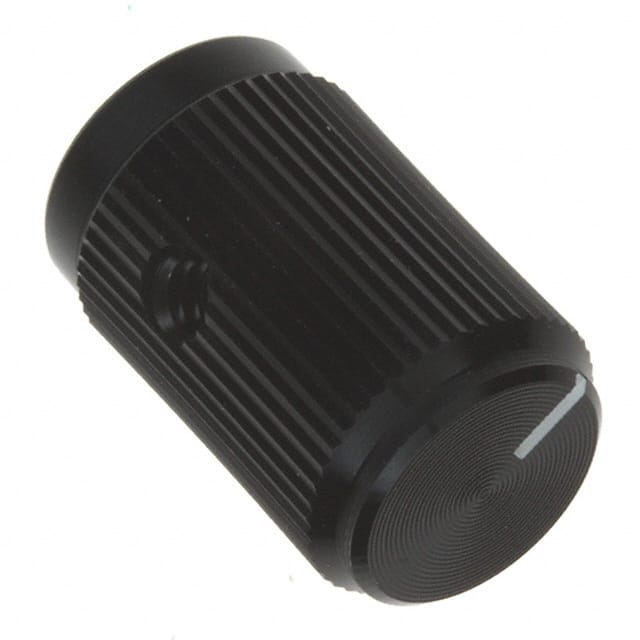 KB500B1/8 KNOB KNURLED 0.126" METAL