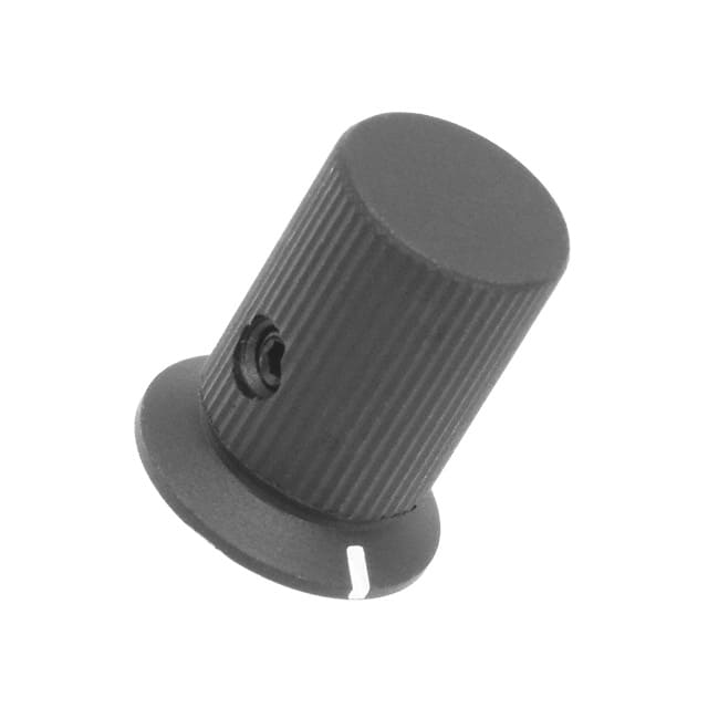 KFS400B1/8 KNOB KNURLED W/SKRT 0.126" METAL