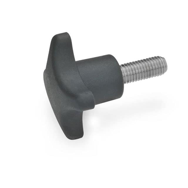 10N55SA2/ST PLASTIC HAND KNOB, THREADED STUD