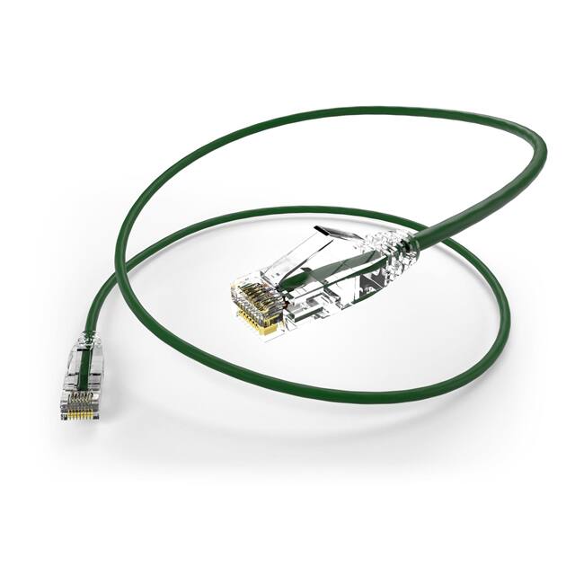 CS6A-20F-GRN CABLE MOD 8P8C PLUG TO PLUG 20'