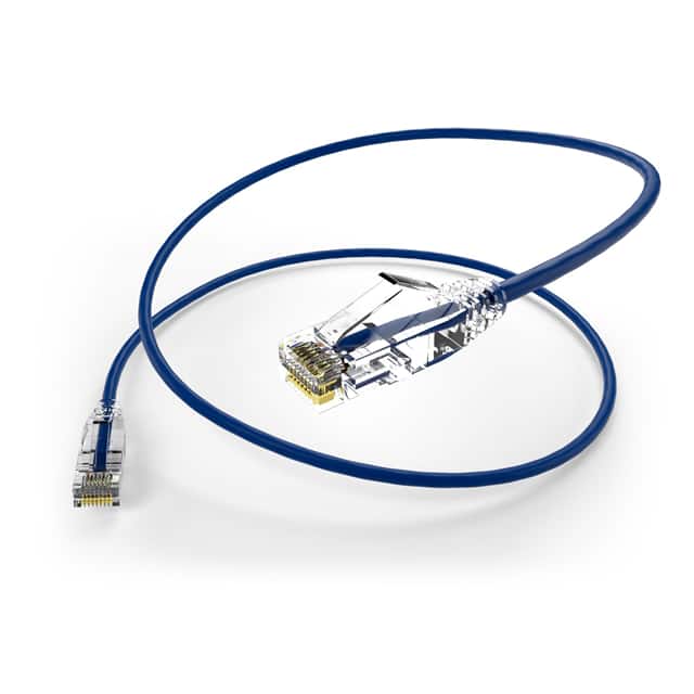CS6A-03F-BLU CABLE MOD 8P8C PLUG TO PLUG 3'