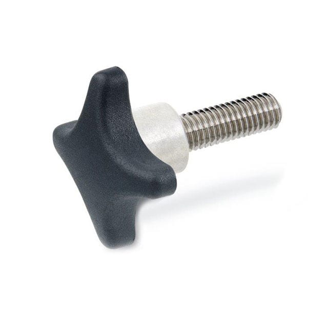 6335.5-TE-40-M8-35 PLASTIC HAND KNOB, THREADED STUD