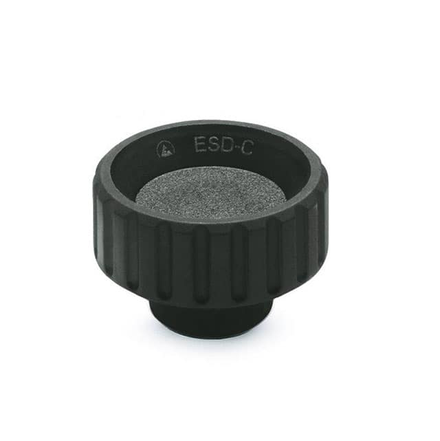 590-16-M4-E-ESD KNURLED NUTS, PLASTIC