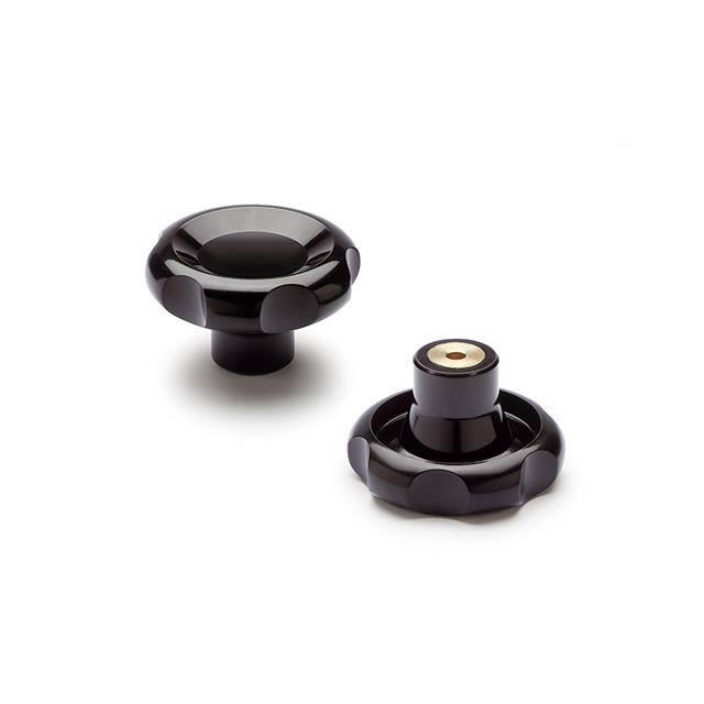 75231 VL.155-B, LOBE KNOBS, BRASS BOSS