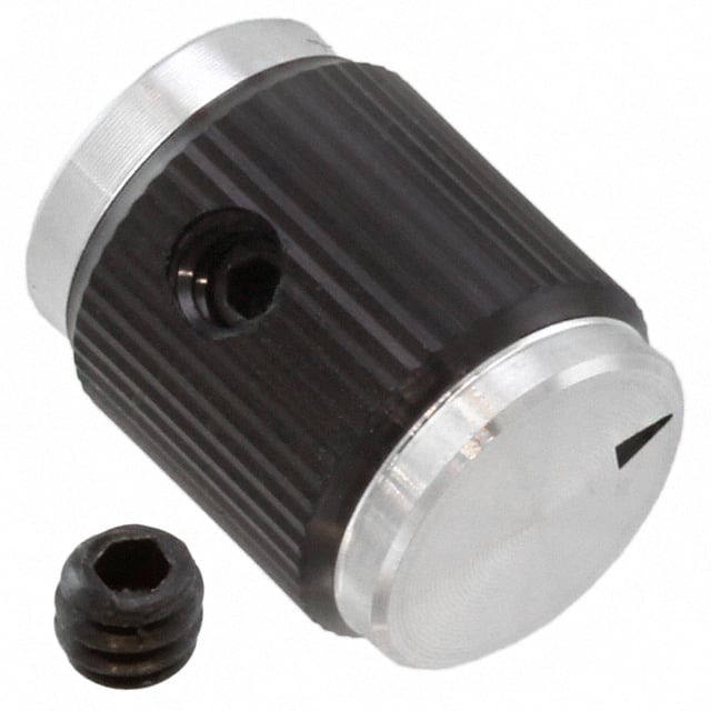 KN501BA1/4 KNOB KNURLED 0.250" METAL