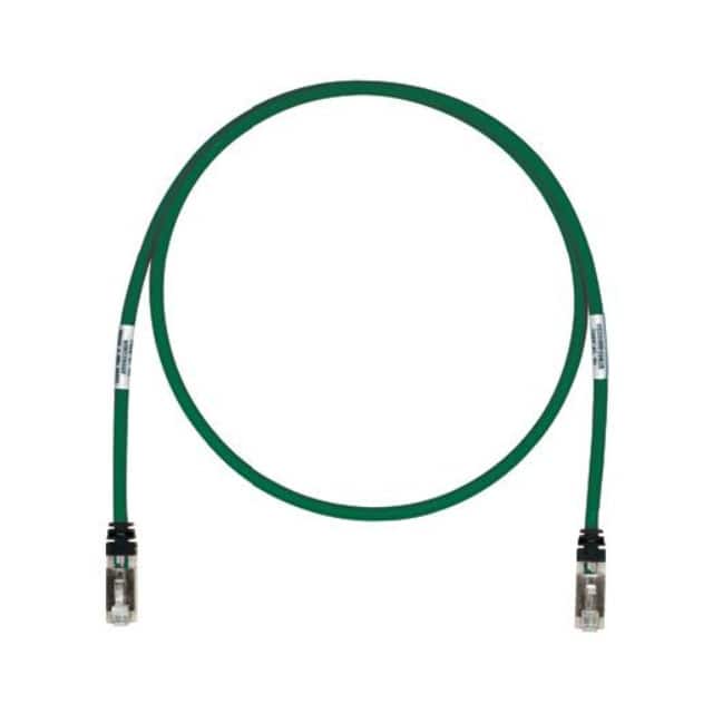 STP6X3GR COPPER PATCH CORD, CAT 6A, GREEN