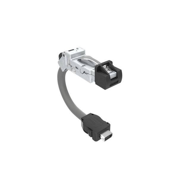 DRPC61A001A40 CABLE, CAT6A, INDUSTRIAL RJ45, 4