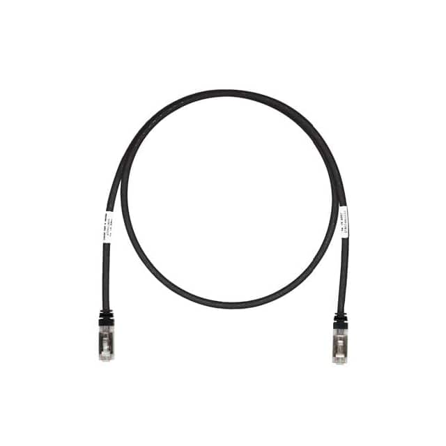 STP6X10BL COPPER PATCH CORD, CAT 6A, BLACK