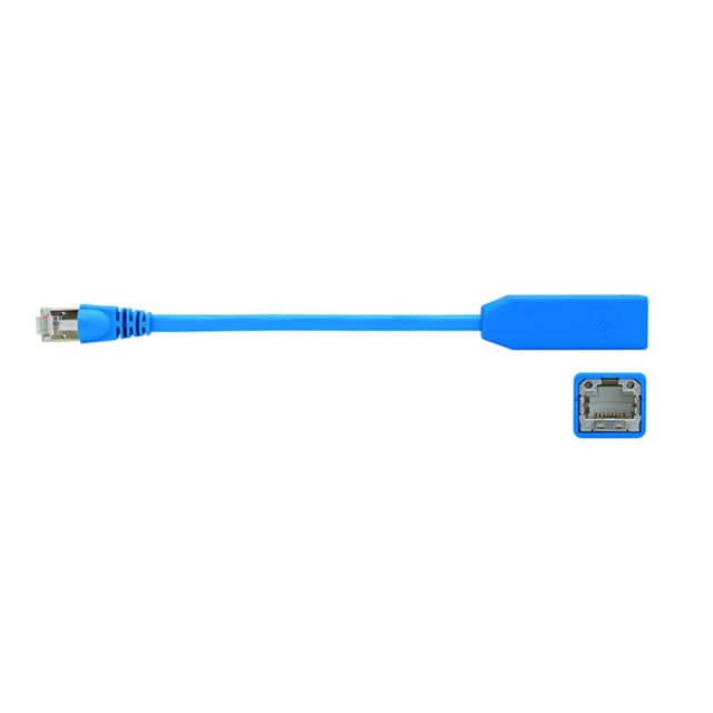 L00000A0274 CABLE MOD 8P8C JACK TO PLG 0.66'