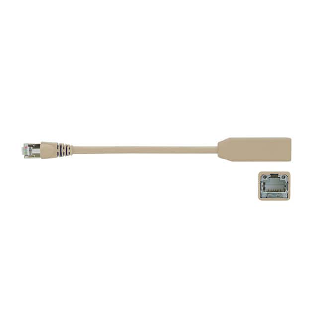 L00000A0439 CABLE MOD 8P8C JACK TO PLG 0.66'