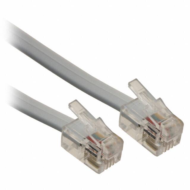 AT-S-26-4/4/W-25/R CABLE MOD 4P4C PLUG TO PLUG 25'