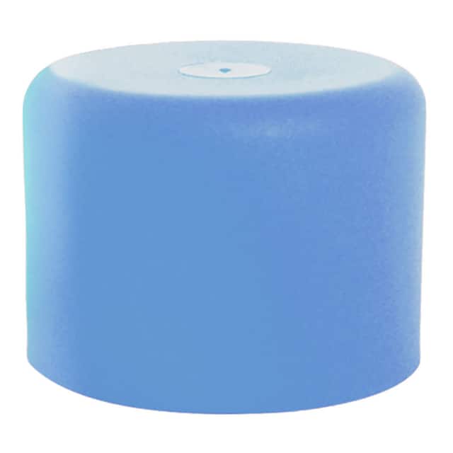 A1/4W/RA ROUND END CAPS - BLUE, INSIDE DI