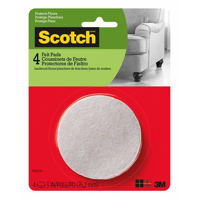 SP808-NA SCOTCH ROUND FELT PADS SP808-NA,