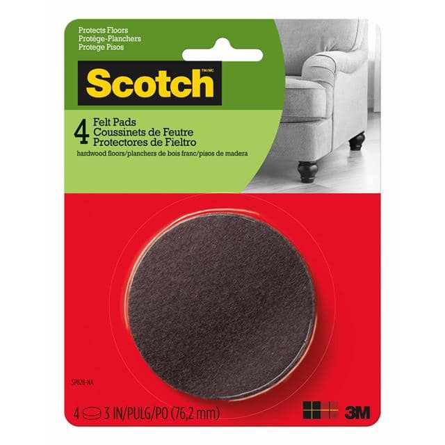 SP828-NA SCOTCH ROUND FELT PADS SP828-NA,