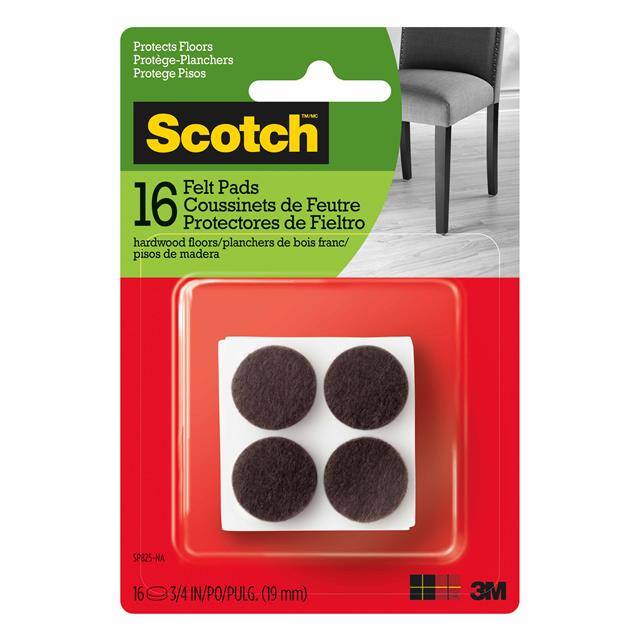 SP825-NA SCOTCH ROUND FELT PADS, SP825-NA