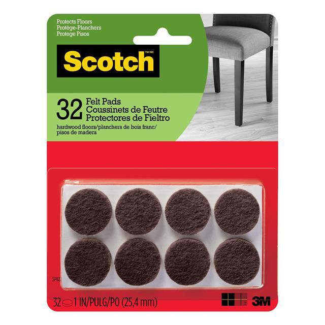 SP822-NA SCOTCH ROUND FELT PADS, SP822-NA