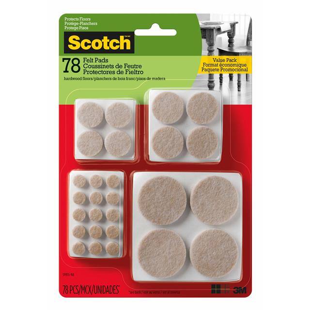 SP855-NA SCOTCH ROUND FELT PADS, SP855-NA