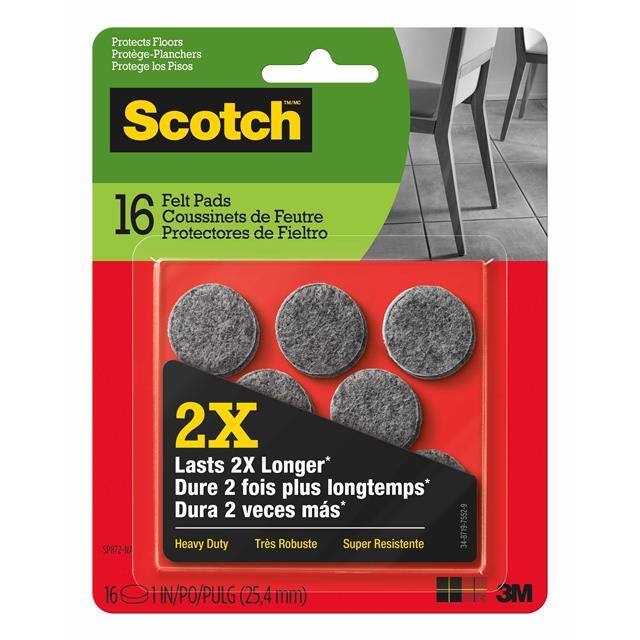 SP872-NA SCOTCH HEAVY DUTY FELT PADS 1-IN