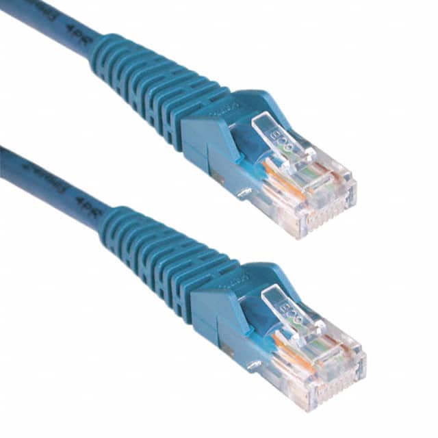 N001-001-BL CABLE MOD 8P8C PLUG TO PLUG 1'