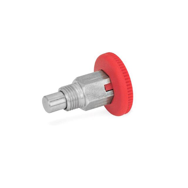 822.1-6-C-NI-RT STNLSS MINI INDEXING PLUNGER RED