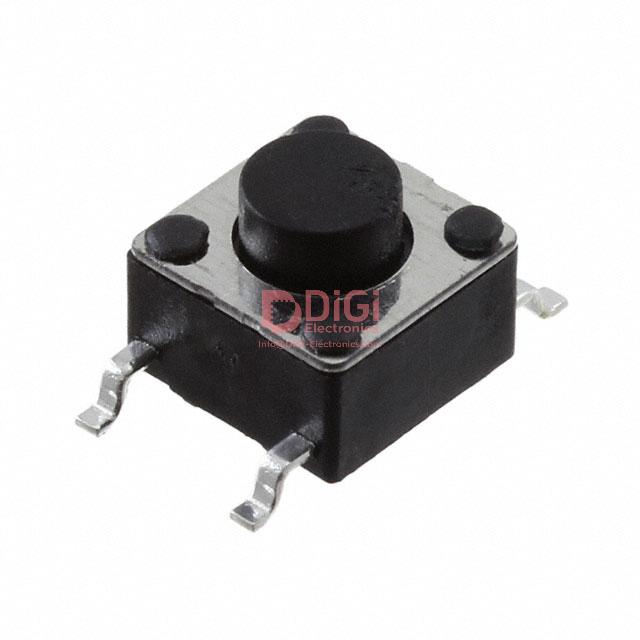 1241.1601.11 The Schurter Inc. 1241.1601.11 is a tactile switch with a SPST-NO circuit, rated for 0.05A at 42VDC. It features tactile feedback and IP40 ingress protection.