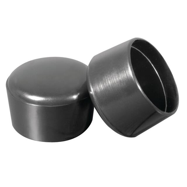 LLD1000A ROUND END CAPS - STANDARD - BLAC