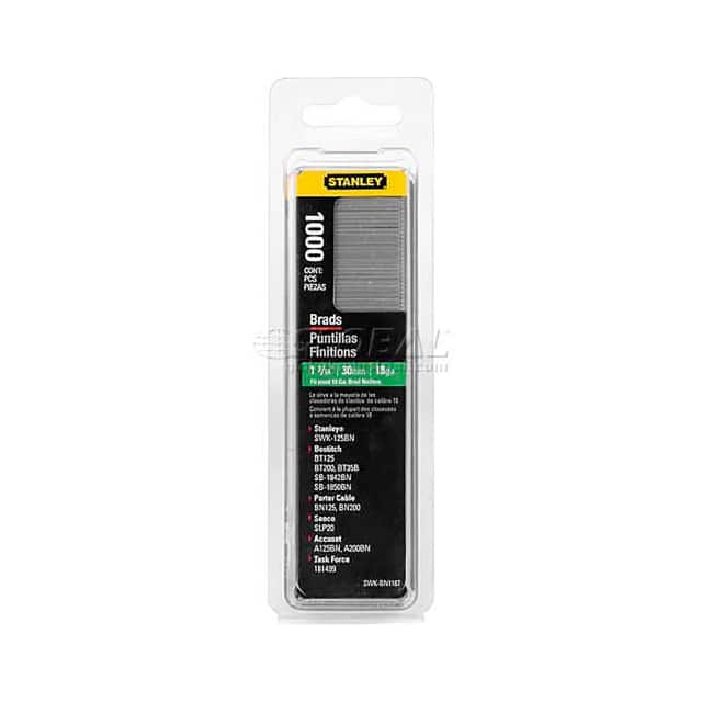 SWKBN1250 BRAD NAILS 1-1/4", 1,000 PACK