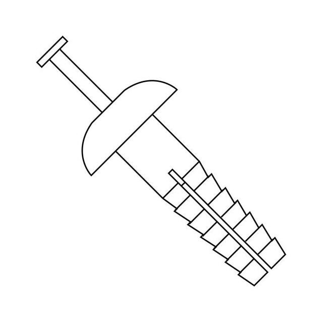 266040 HAMMER DRIVE ANCHOR, 1/4 X 1-1/4