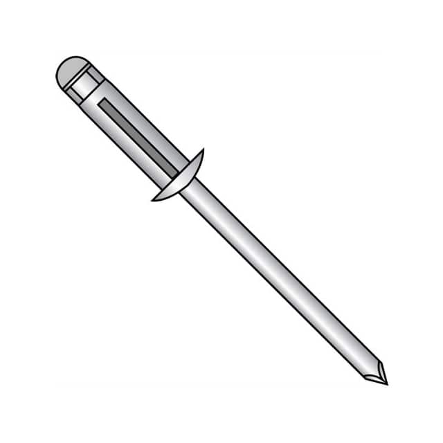 ADATSB-0619 ALUMINUM TREBOL DOME HEAD RIVET,