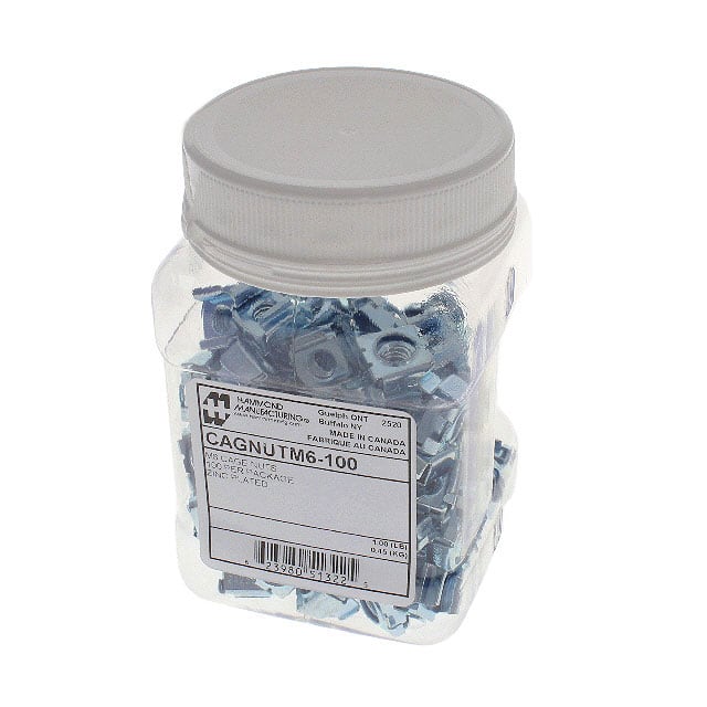 CAGNUTM6-100 CAGE NUT M6 SQUARE 100PC