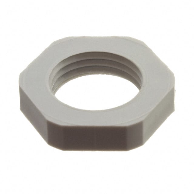 7211882 LOCKNUT, PG9, LT GRAY, NON-METAL