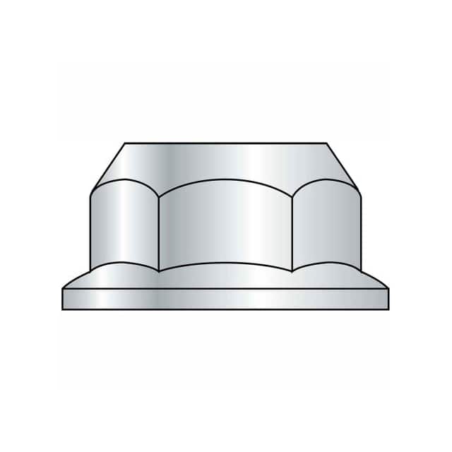857140 SERRATED HEX FLANGE NUT, 10-24,