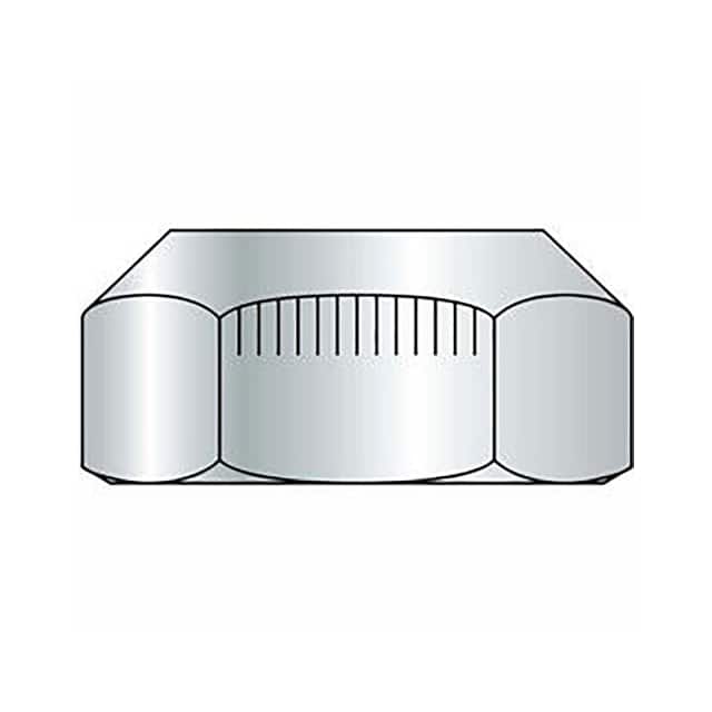BRU04 1/4-20 LOCK NUT, STEEL, CLEAR ZI