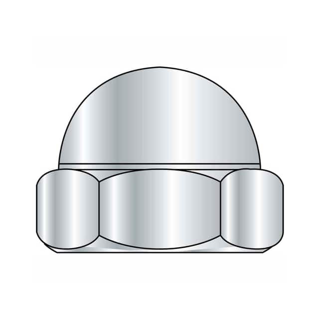 B2101145 ACORN NUT, 1/4-20, STEEL, NICKEL