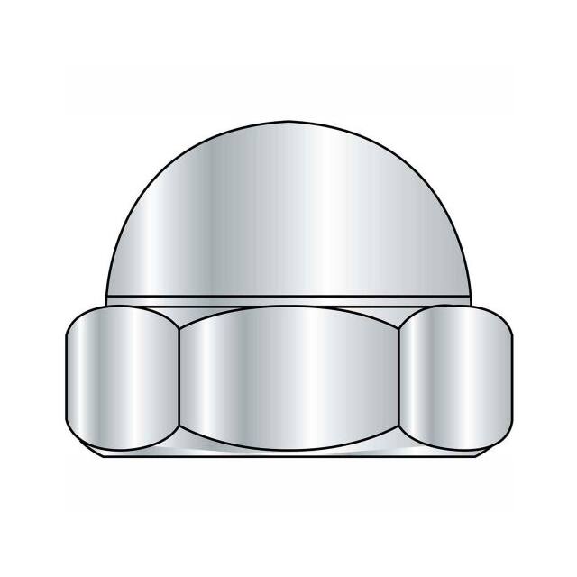 301015 ACORN NUT, 8-32, STEEL, NICKEL P