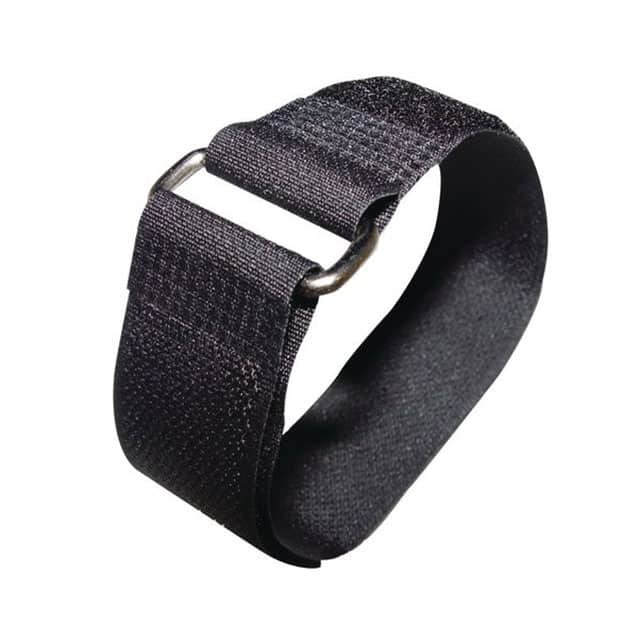 RKWDM-16-22-BK HOOK&LOOP TIE BLACK 1.833'