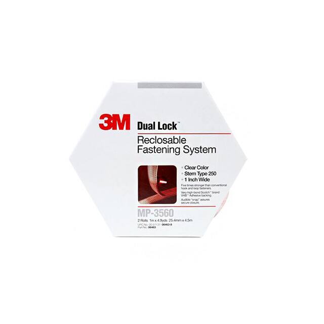 MP-3560-CLEAR DUAL LOCK PN06463 1 X 5YD 2 RLS