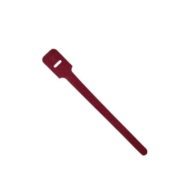 RKWPR-6-6 HOOK&LOOP TIE BLACK/MAROON 6"