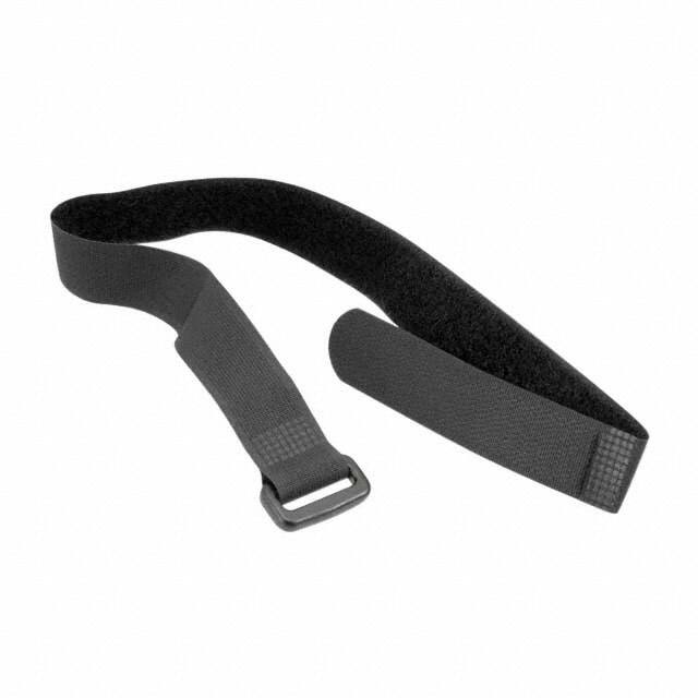 RKWD-12-18-BK HOOK&LOOP TIE BLACK 1.5'