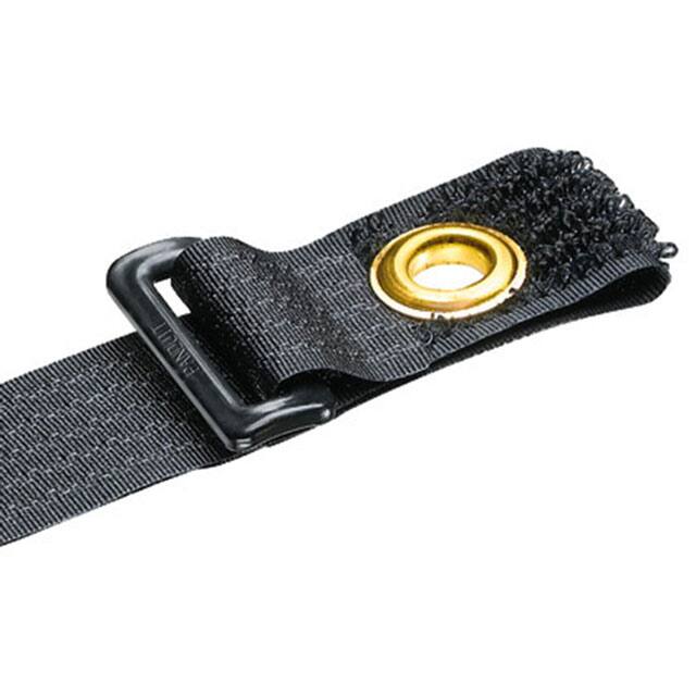 GCTE2S-X0 HOOK&LOOP TIE BLK 50LB 10.5" 1=1