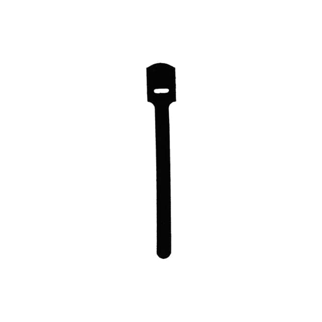 Q-35-007-BK HOOK&LOOP TIE BLACK 3.5" 7PACK