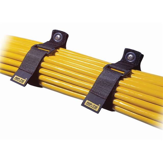 N-07-G02-BK HOOK&LOOP TIE BLACK 7" 2PACK