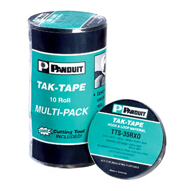 TTR-35RX0 HOOK&LOOP STRP BLK 40LB 35' 1=10