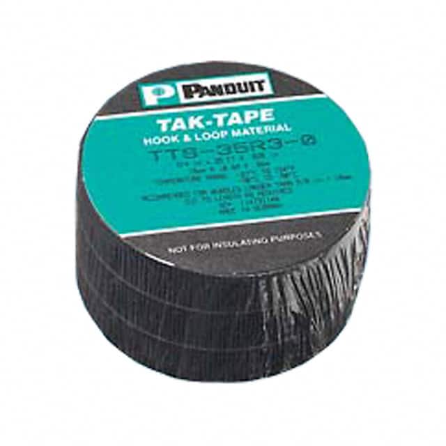 TTS-35R3-0 HOOK&LOOP STRIP BLACK 40LBS 35'