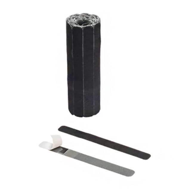 HLTT1.5S-C20 HOOK&LOOP TIE BLK/NAT 30LB 7.01"