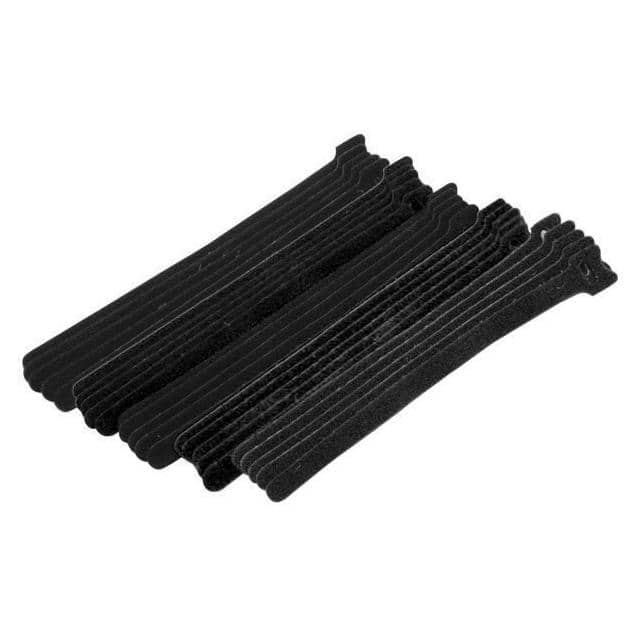900-098-BK 25 Black Hook and Loop Straps